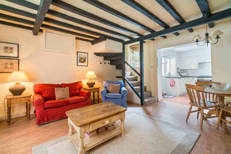 The open plan lounge of Henrietta Cottage, another self catering holiday cottage in Whitby available with Shoreline Cottages 