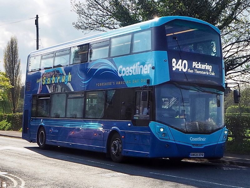840 coastliner bus Pickering to Whitby.