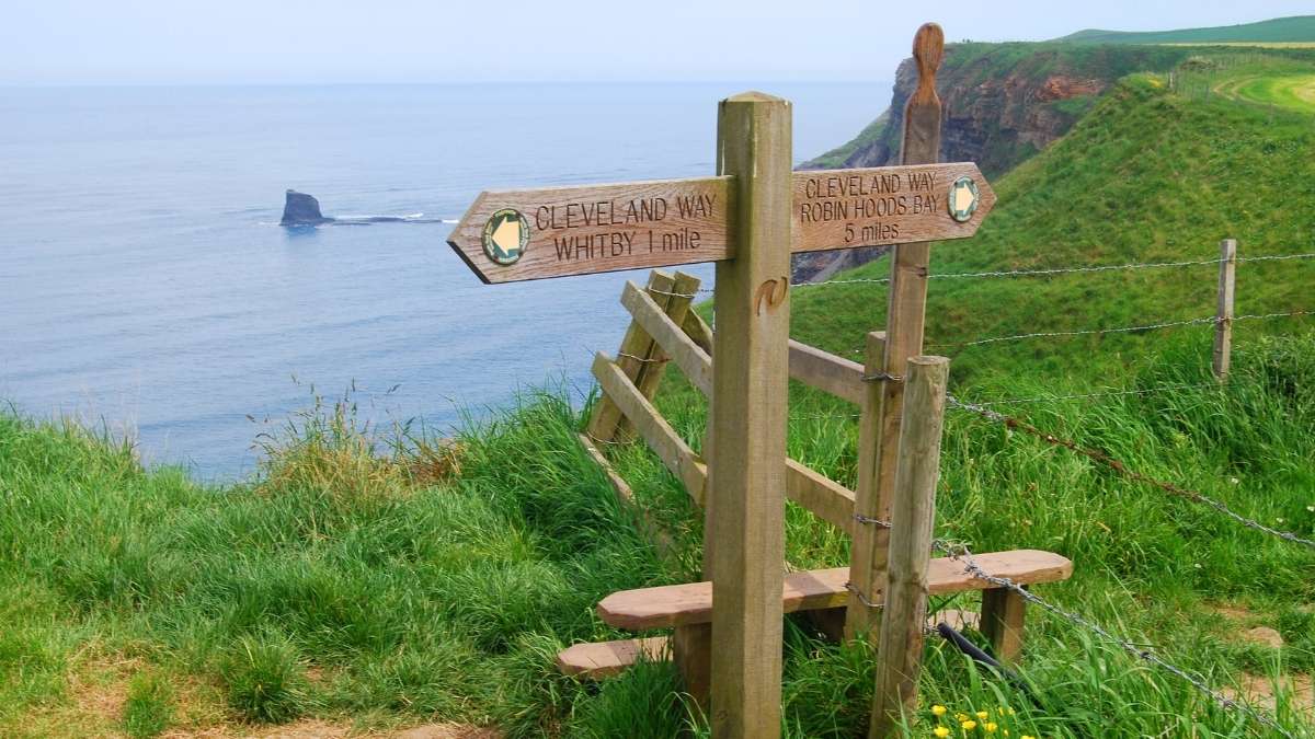 Cleaveland Way Sign Robin Hood's Bay Walks
