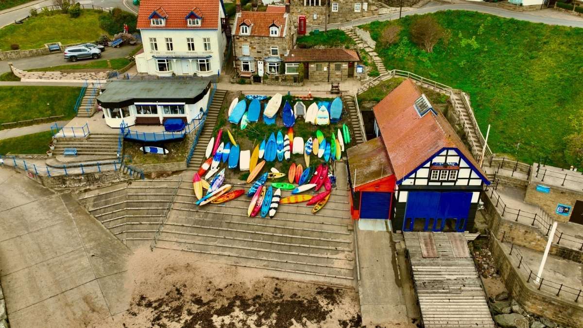 Runswick Bay is a lovely seaside town to visit on the North Yorkshire Coast
