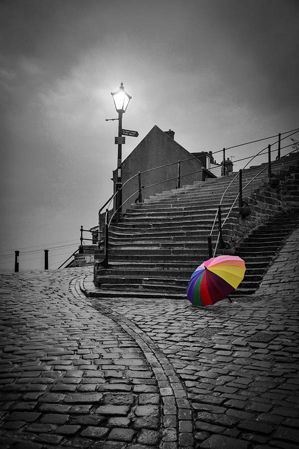 199 Steps Rainbow Umbrella Chris Evans