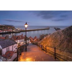 199 Steps at night canvas
