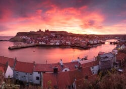 East Whitby sunrise canvas