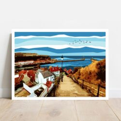 Whitby 199 Steps Limited Edition Print