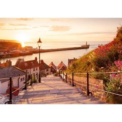 199 Steps sunset canvas