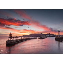Whitby Winter Dawn Canvas