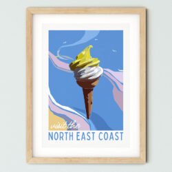 Lemon Top, North East Coast Travel Print, Limited Edition