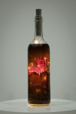 Dracula Graveyard & Whitby Abbey Light Up Bottle Lamp