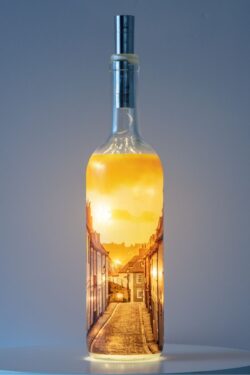 Henrietta Street Whitby Light Up Bottle Lamp