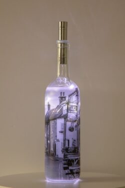 King Street In Robin Hoods Bay Light Up Bottle Lamp