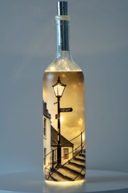 Lamp On The 199 Steps Black & White Light Up Bottle Lamp