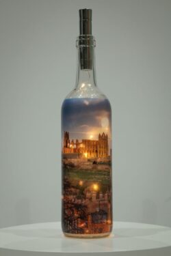 Moonrise Over Whitby Abbey Light Up Bottle Lamp