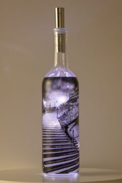 Moonrise Over 199 Steps Light Up Bottle Lamp