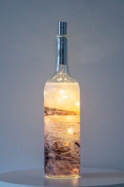 Robin Hoods Bay At First Light Light Up Bottle Lamp