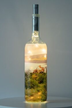 Bay View Robin Hoods Bay Light Up Bottle Lamp