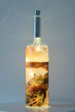 Runswick Bay Light Up Bottle Lamp