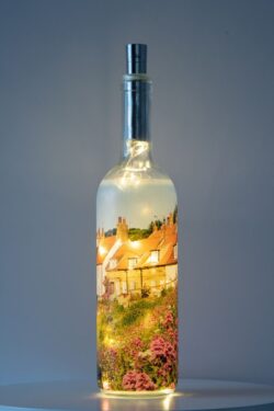 Sandsend On A Summers Afternoon Light Up Bottle Lamp