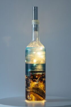 Staithes Moonrise Light Up Bottle Lamp