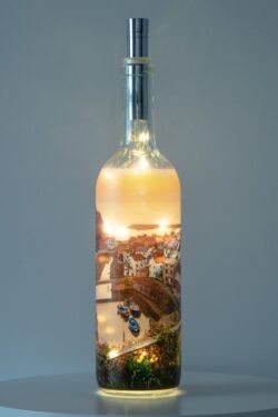 Staithes Spring Sunrise Light Up Bottle Lamp