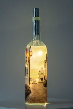Sunrise At The Cod & Lobster Light Up Bottle Lamp