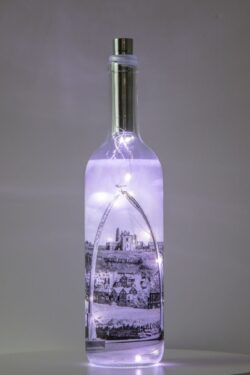 Whalebones Black & White Light Up Bottle Lamp