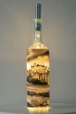 Dawn At Robin Hoods Bay Light Up Bottle Lamp