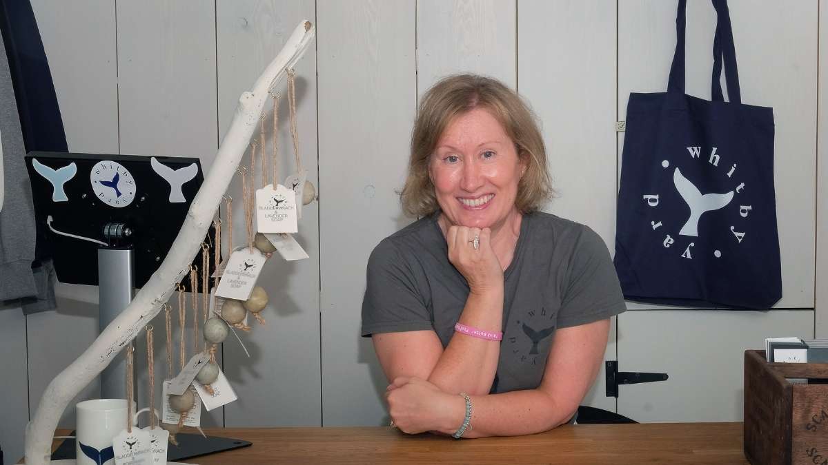 Jacquie at the desk