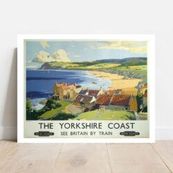 The Yorkshire Coast 1950's British Railways Travel Poster
