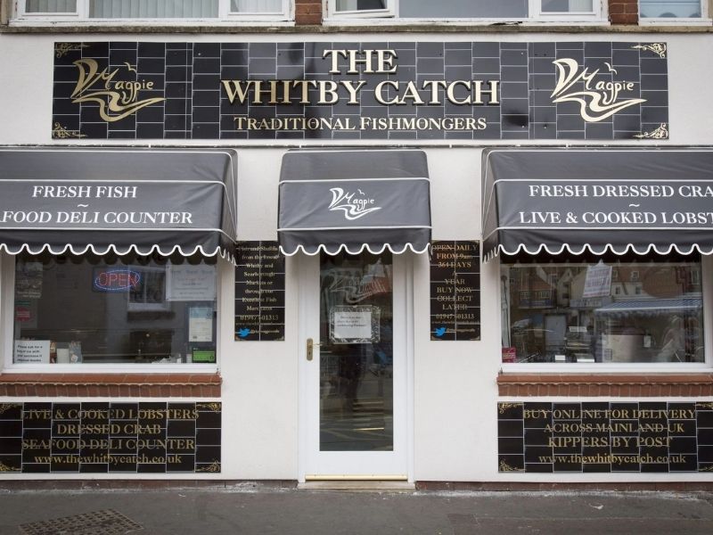 The Whitby Catch fishmongers in Whitby. The Whitby Catch fishmongers in Whitby.