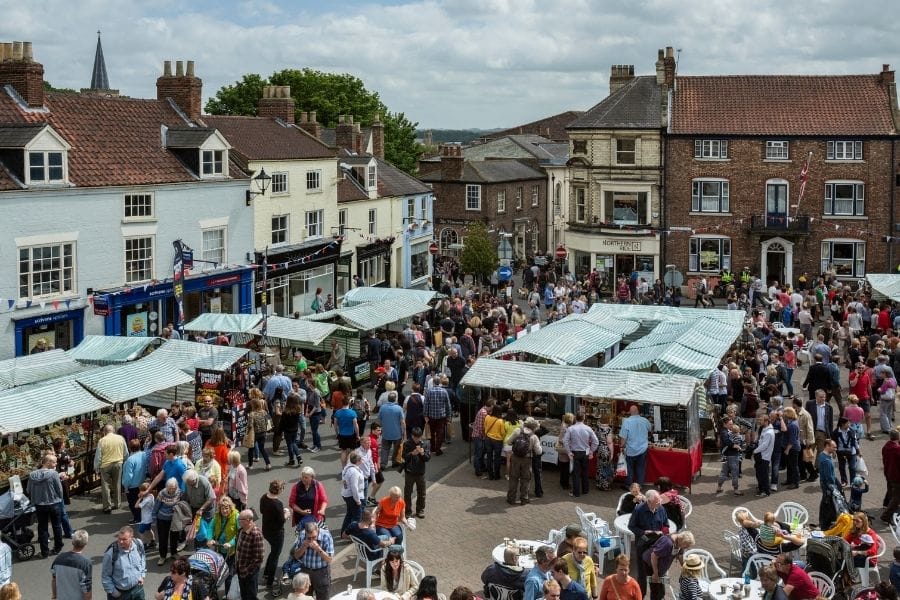 Malton food market. Malton food market.