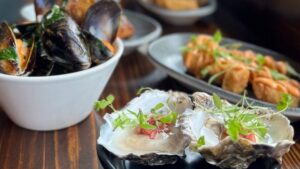 Seafood restaurants in Whitby.