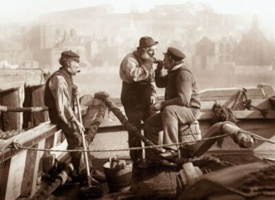 Fishermen Of Whitby by Frank Meadow Sutcliffe