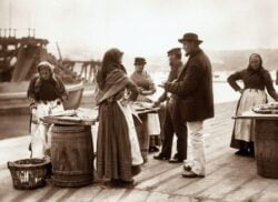 Fish Stall at Whitby by Frank Meadow Sutcliffe