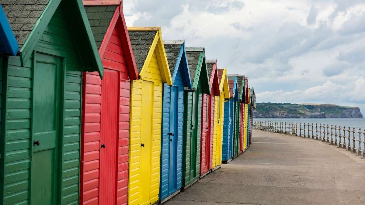Whitby Beach Hut Colourful