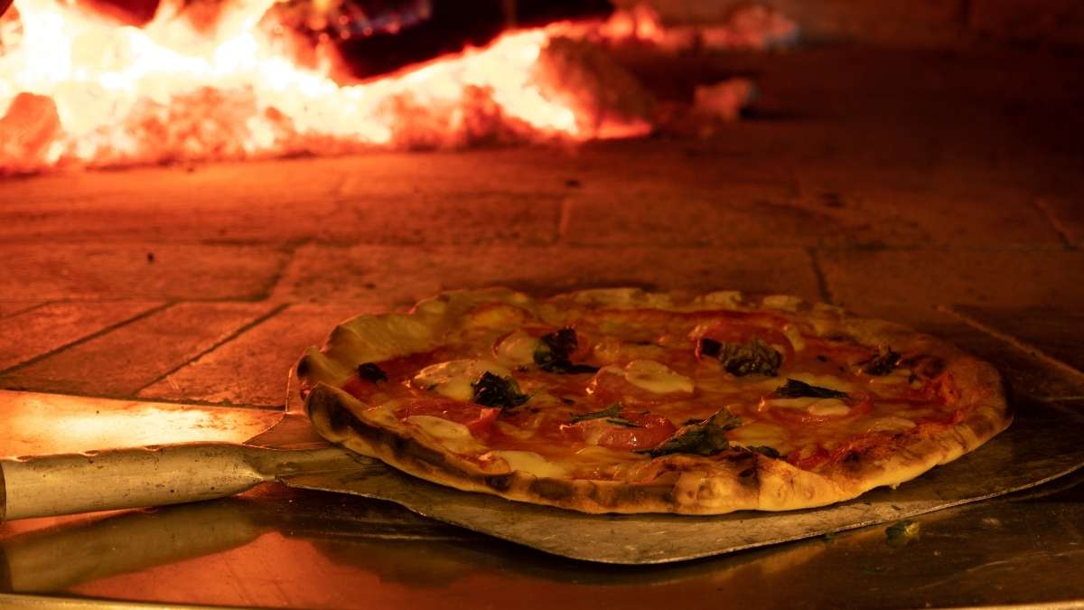 Wood Fired Pizza at Moutreys Italian restaurant in Whitby
