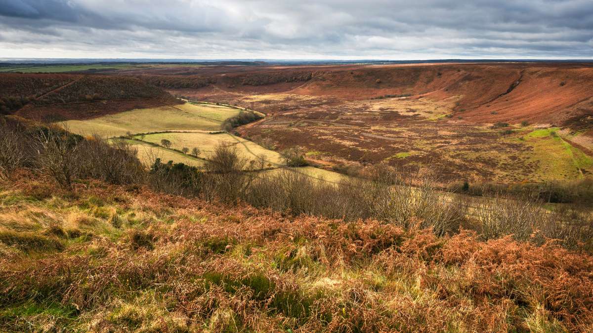 View of the Hole of Horcum in the North York Moors