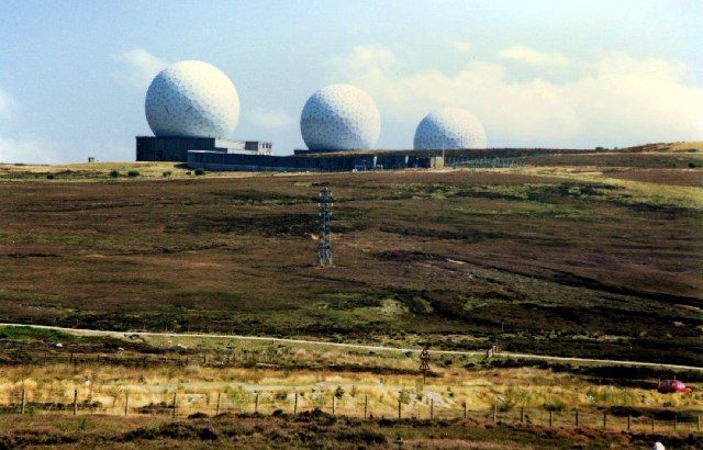 Raf Fylingdales Golf Balls on the North York Moors