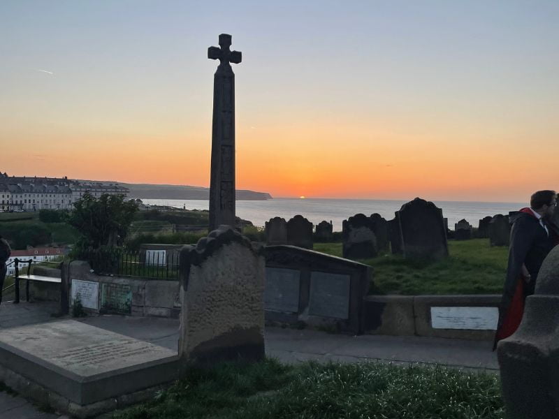 Graveyard at St Marys in Whitby You can visit Whitby Abbey and St Mary's Graveyard.
