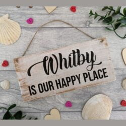 Whitby Handmade Rustic Driftwood Sign