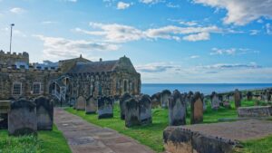 The skull and crossbones graves in St Mary's Churchyard