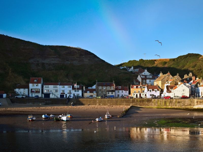 Staithes-Beach Staithes Beach.