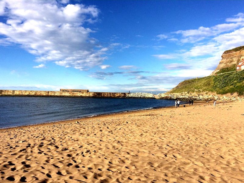 Tate Hill Sands Whitby Tate Hill Sands beach in Yorkshire.