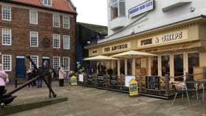 Restaurants along Scarborough Seafront