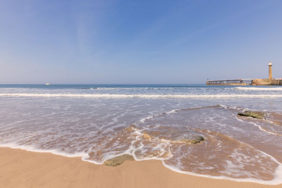 Whitby Beach Enjoy a picnic on Whitby Beach