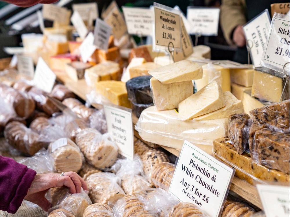 Malton-Food-Festival- Malton Food Market Cheeses.