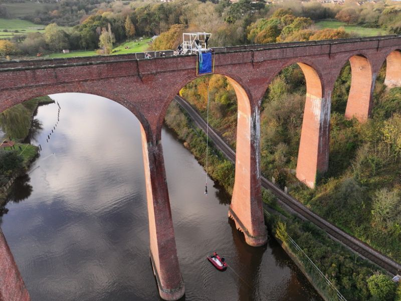 UK Bungee Club Larpool Viaduct. UK Bungee Club Larpool Viaduct.
