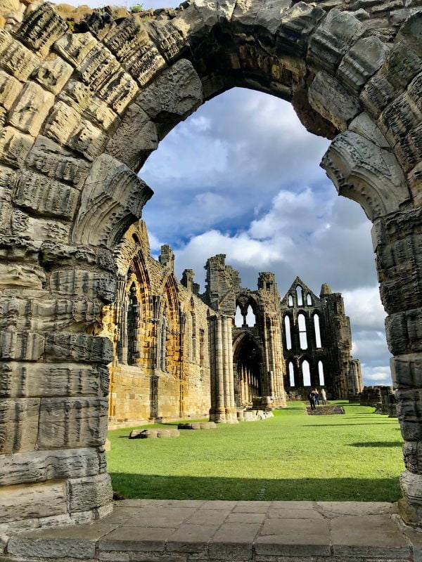 Whitby Abbey arch way. Whitby Abbey arch way.