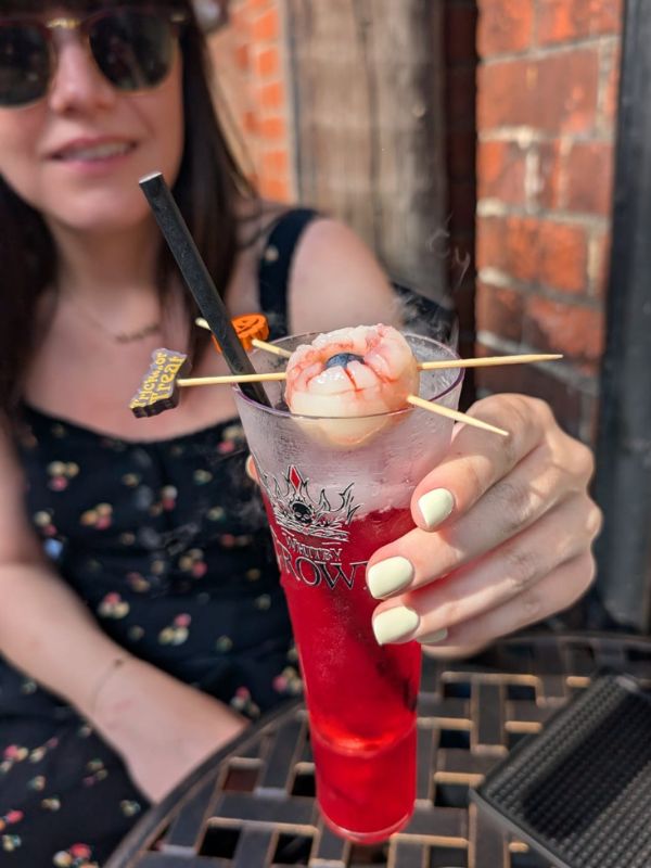 Eyeball drink in Whitby.