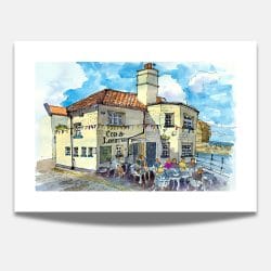 Cod & Lobster at Staithes Art Print