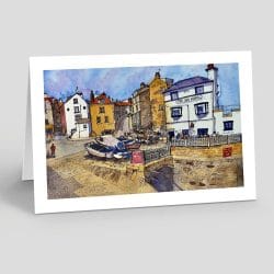 Robin Hood’s Bay Harbour Greetings Card